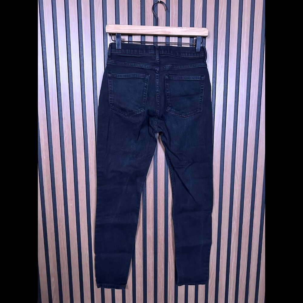 Everlane Jeans 2 Regular Womens Black Straight Denim High Rise - Picture 2 of 9